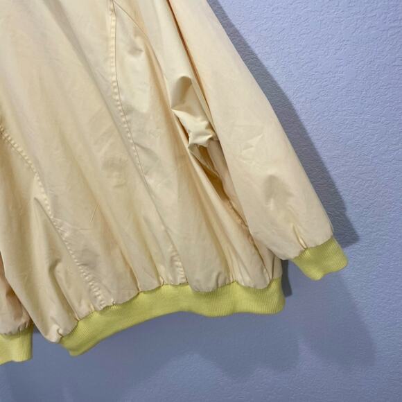 Vintage 1990s  Country Concepts Yellow Casual Zip Bomber Jacket 2XL - Picture 10 of 14